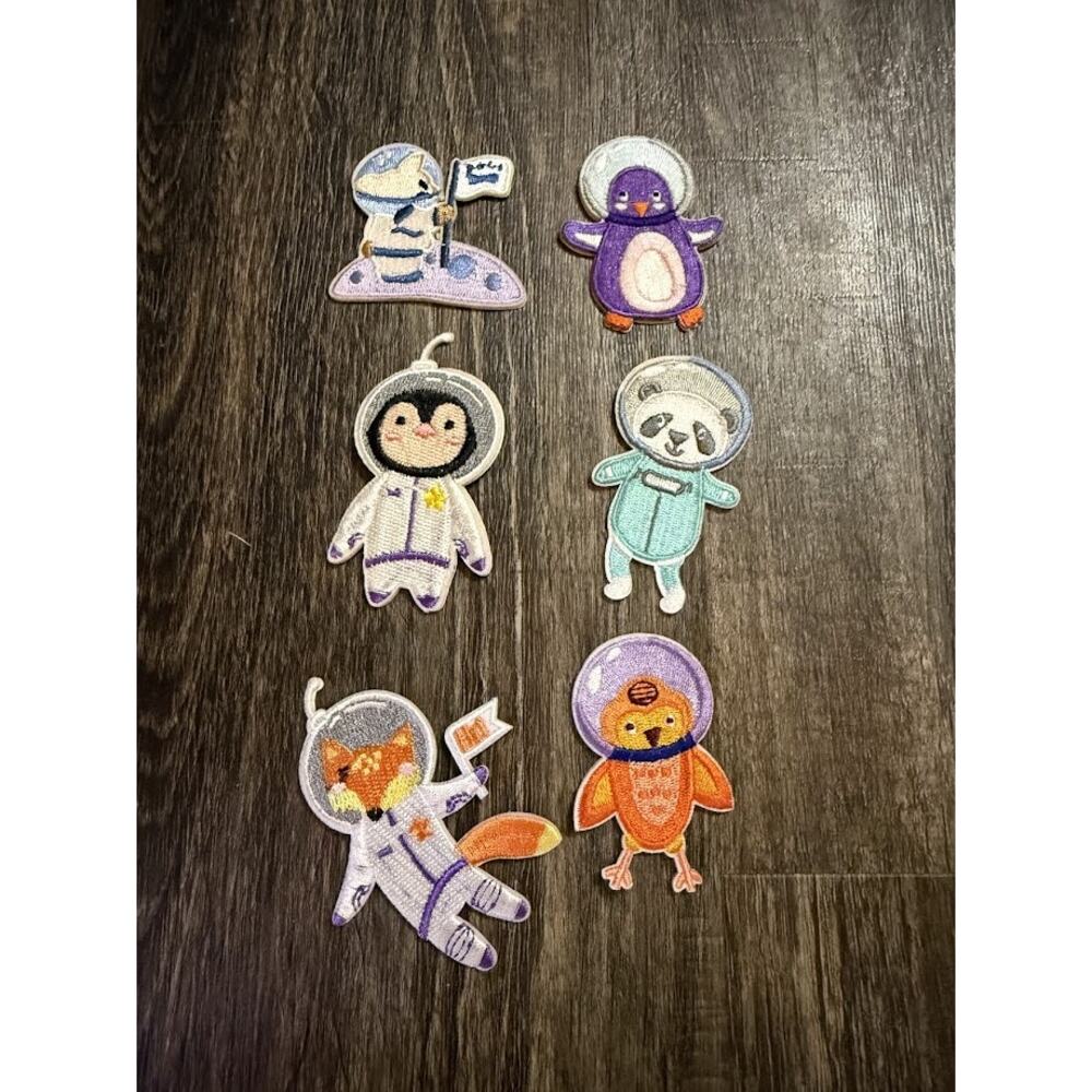 Stick On / Sew On Patches - Kawaii Space Animals